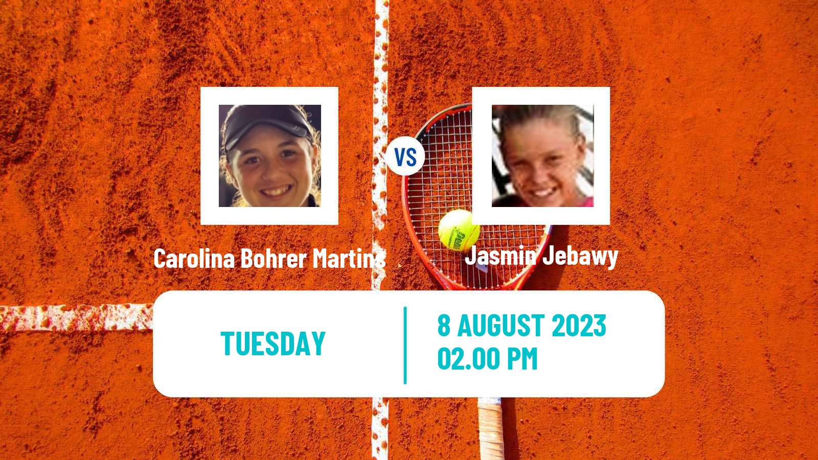 Tennis ITF W80 Brasilia Women Carolina Bohrer Martins - Jasmin Jebawy