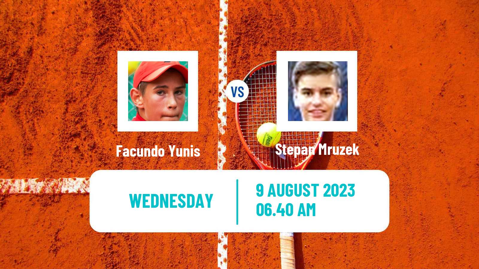 Tennis ITF M15 Frankfurt Am Main Men 2023 Facundo Yunis - Stepan Mruzek