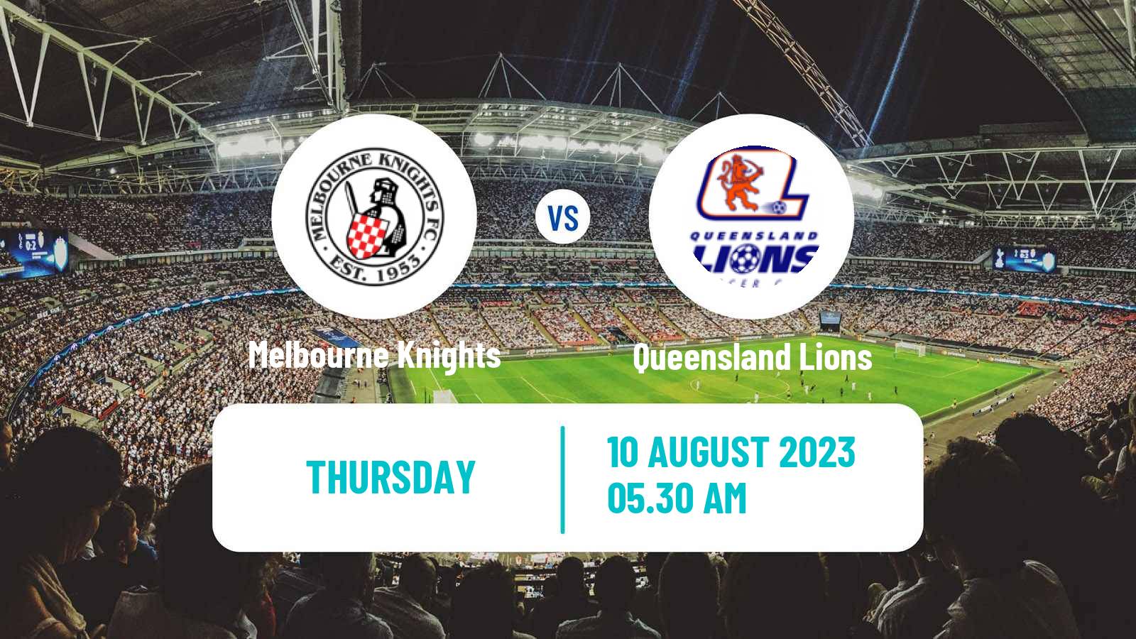 Soccer Australian Cup Melbourne Knights - Queensland Lions