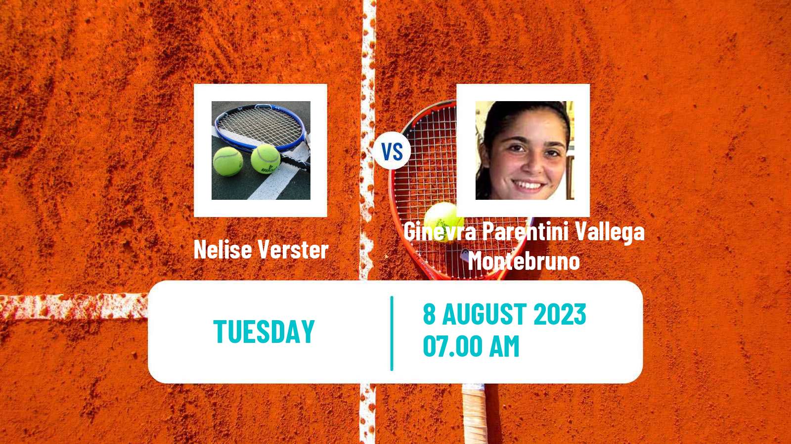 Tennis ITF W15 Monastir 22 Women Nelise Verster - Ginevra Parentini Vallega Montebruno