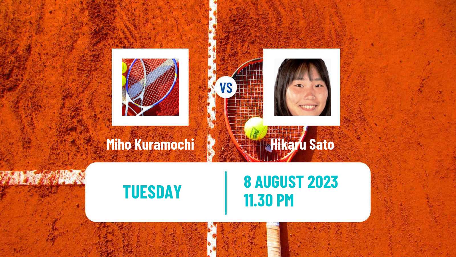 Tennis ITF W15 Sapporo 3 Women Miho Kuramochi - Hikaru Sato