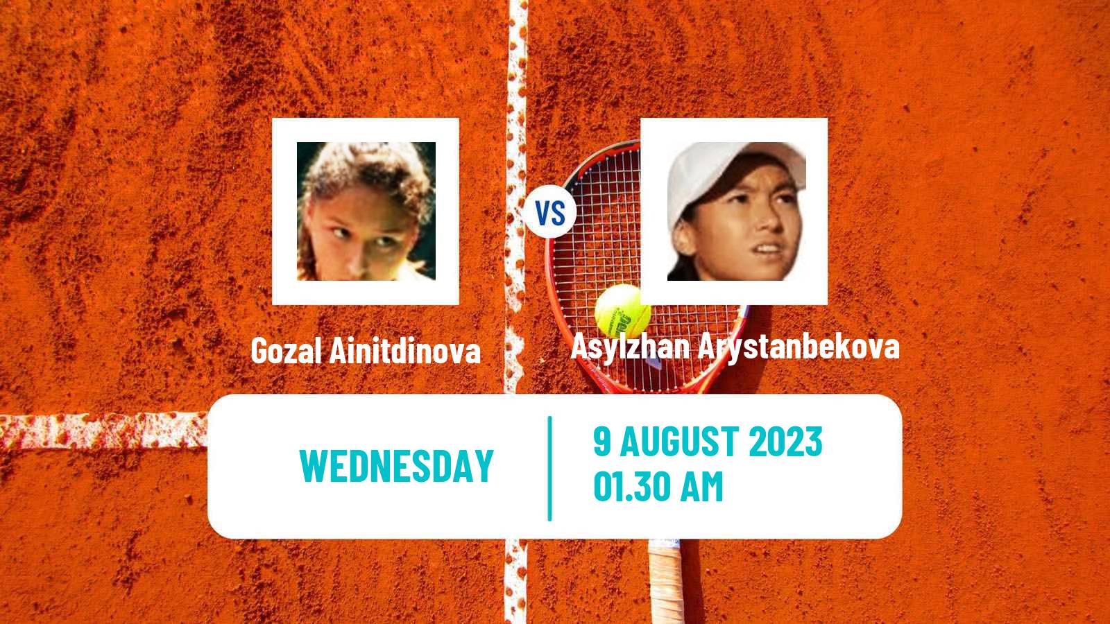 Tennis ITF W15 Ust Kamenogorsk Women Gozal Ainitdinova - Asylzhan Arystanbekova