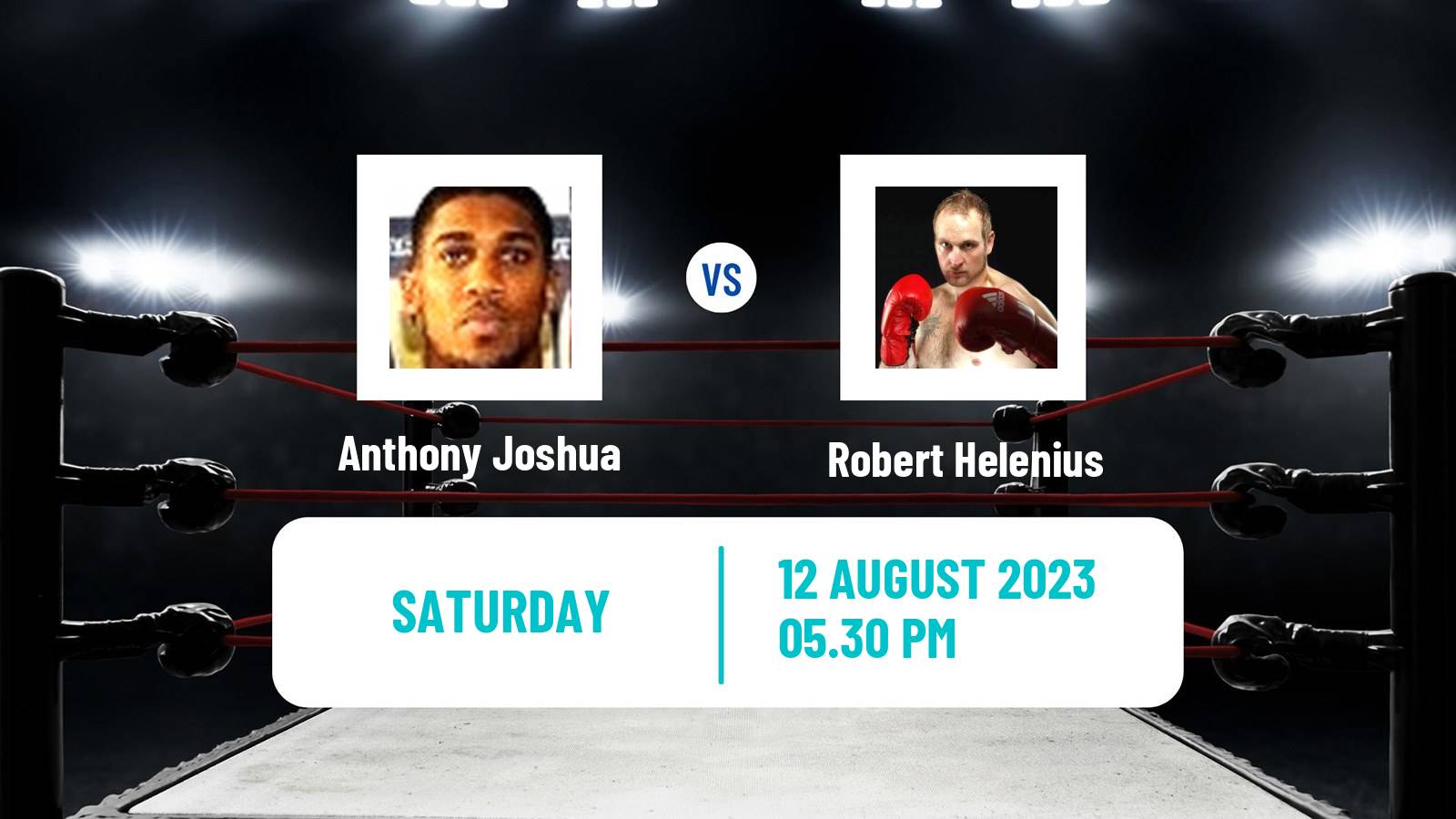 Boxing Heavyweight Others Matches Men Anthony Joshua - Robert Helenius