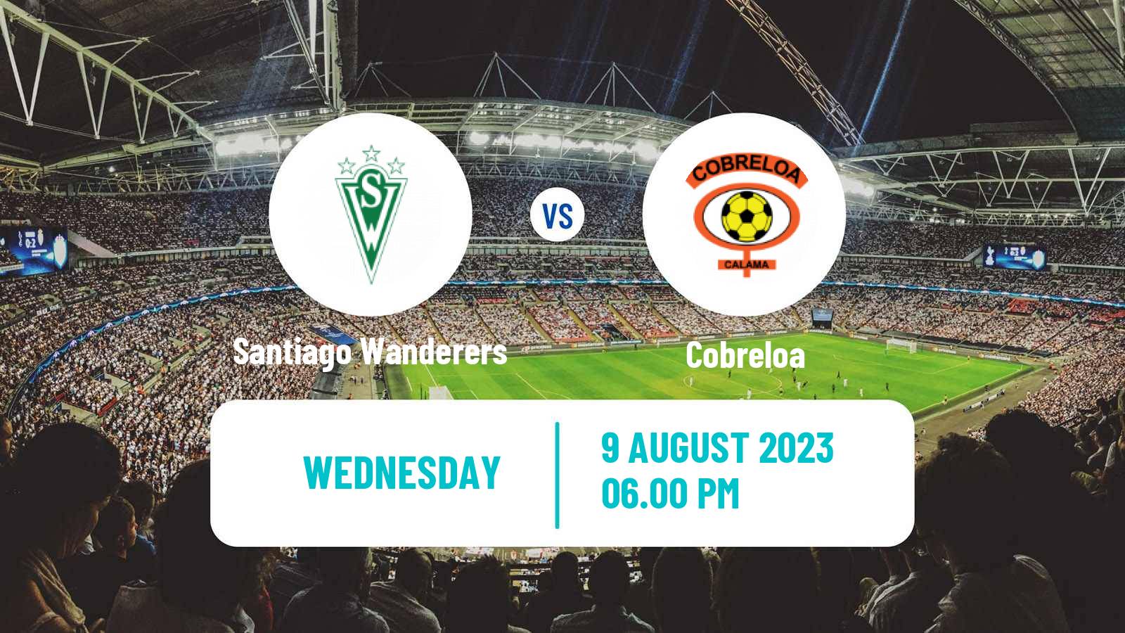 Soccer Chilean Primera B Santiago Wanderers - Cobreloa