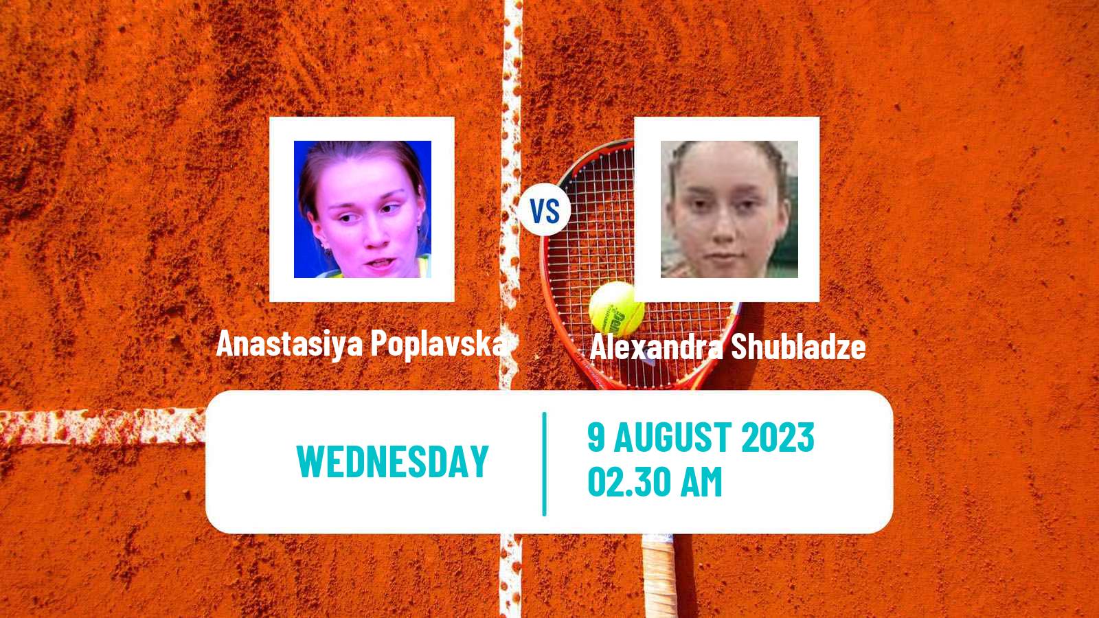 Tennis ITF W15 Tbilisi 2 Women Anastasiya Poplavska - Alexandra Shubladze