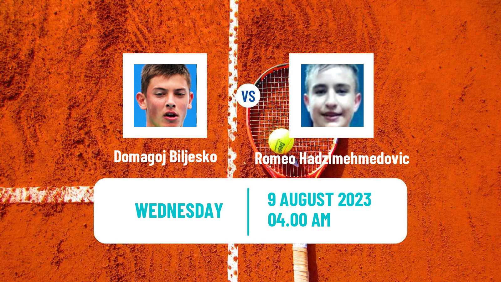 Tennis ITF M25 Osijek Men Domagoj Biljesko - Romeo Hadzimehmedovic