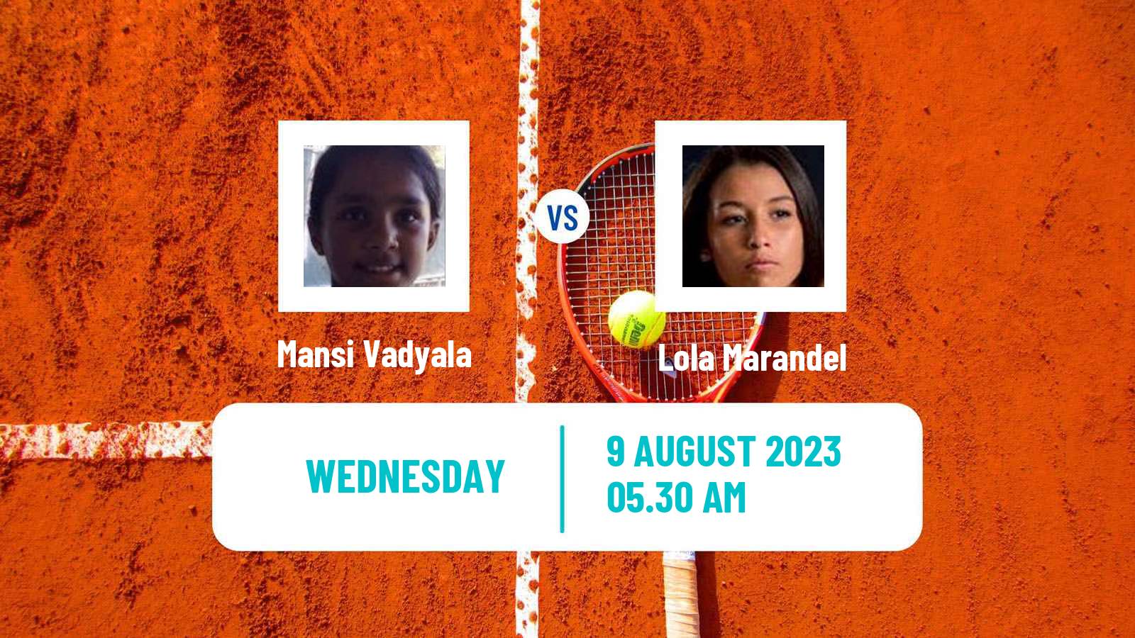 Tennis ITF W15 Monastir 22 Women Mansi Vadyala - Lola Marandel