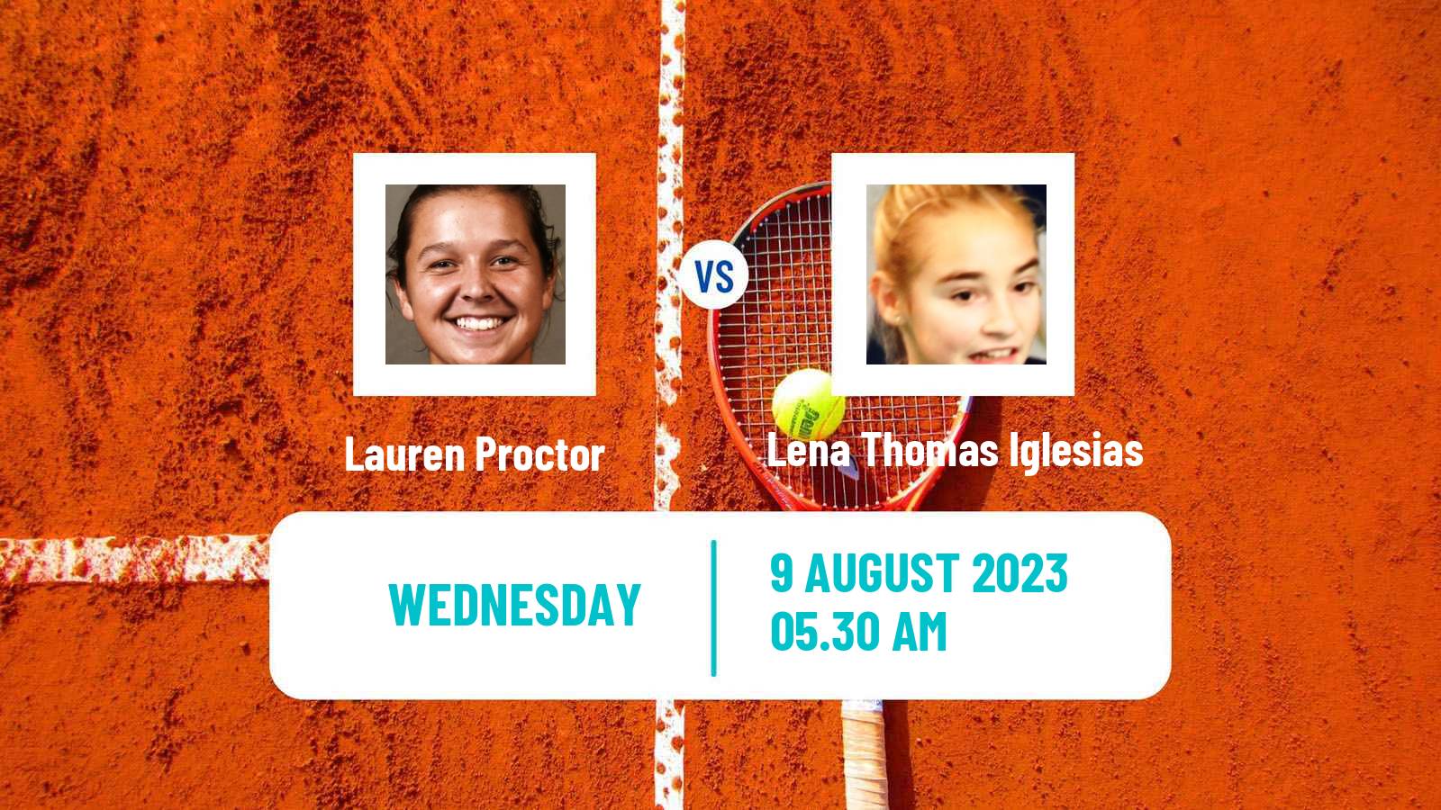 Tennis ITF W15 Monastir 22 Women Lauren Proctor - Lena Thomas Iglesias