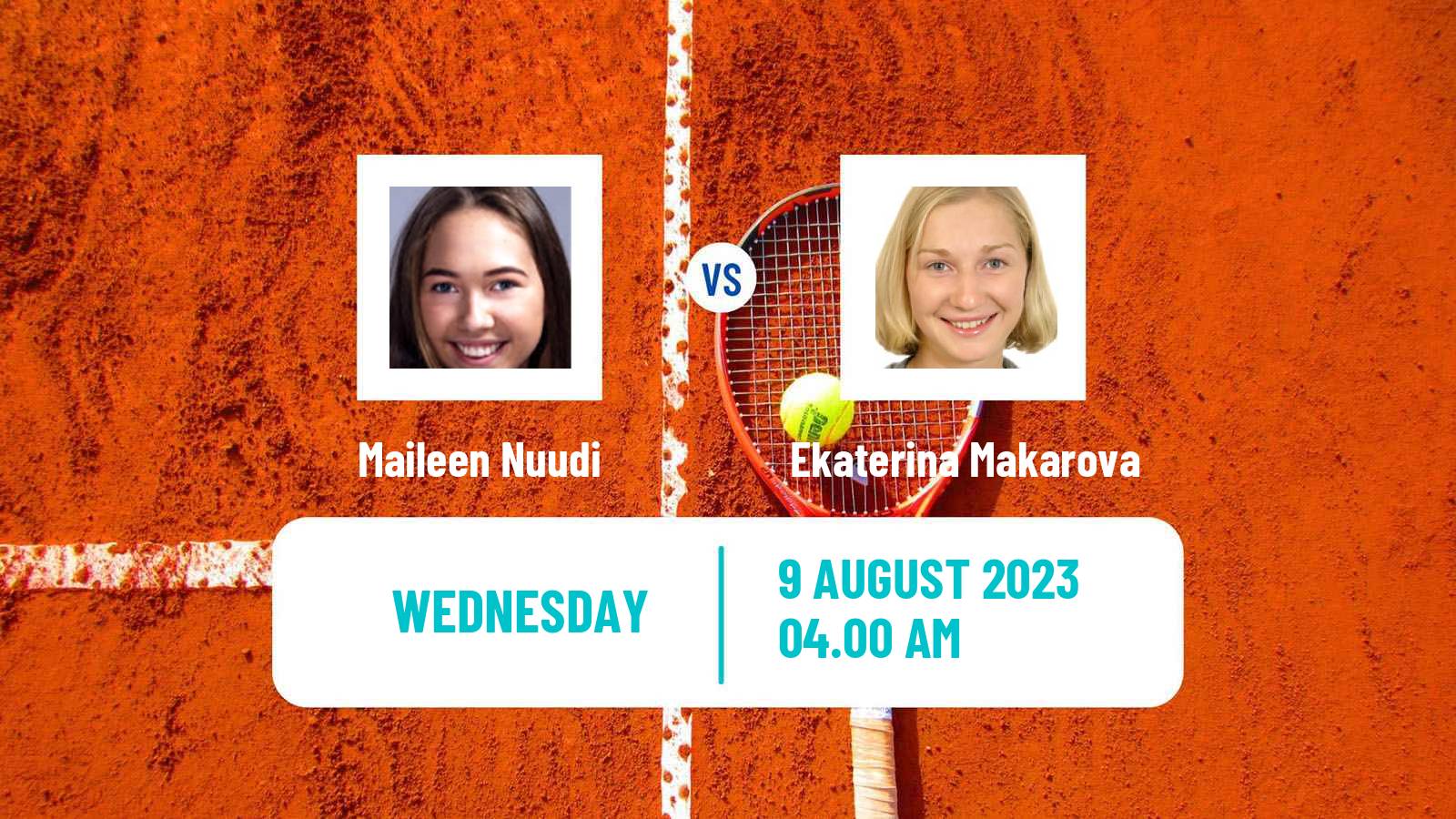 Tennis ITF W25 Koksijde Women Maileen Nuudi - Ekaterina Makarova