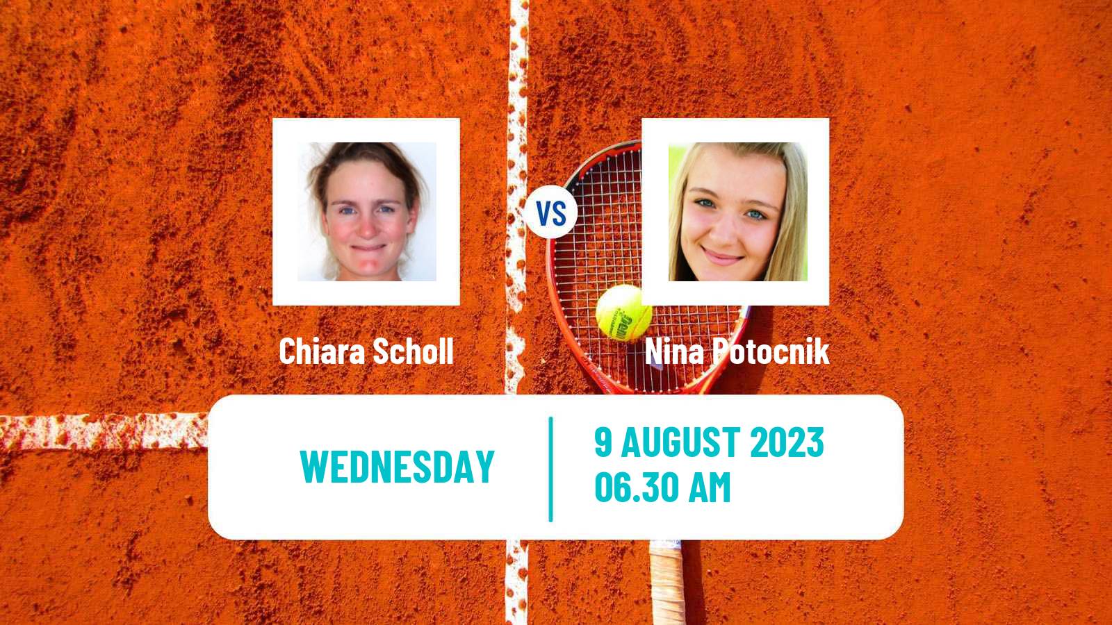 Tennis ITF W25 H Leipzig Women Chiara Scholl - Nina Potocnik