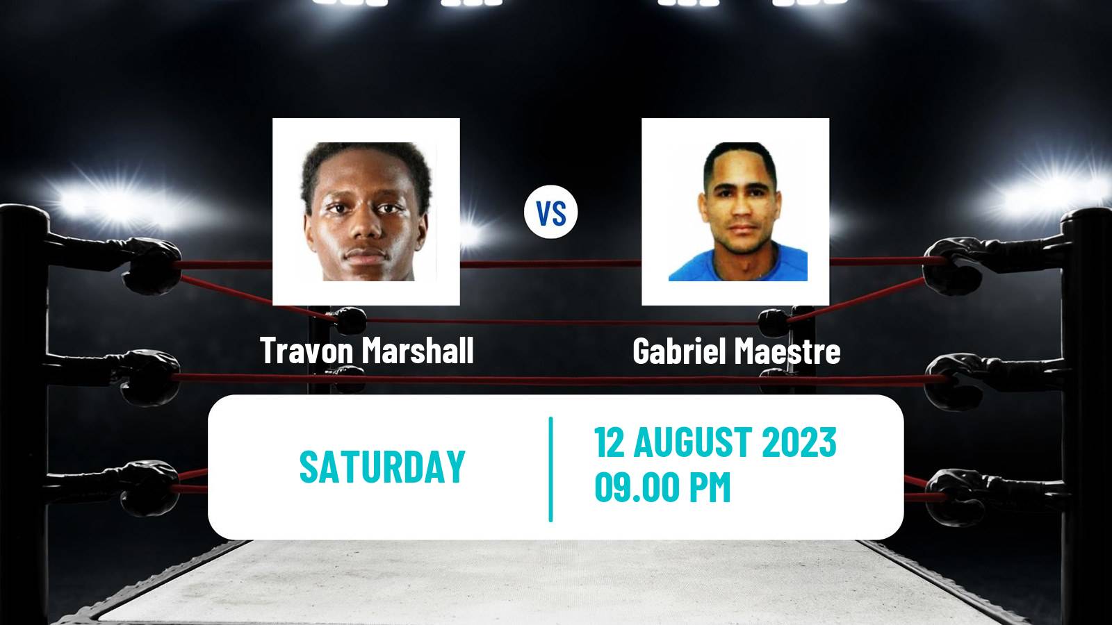 Boxing Welterweight Others Matches Men Travon Marshall - Gabriel Maestre