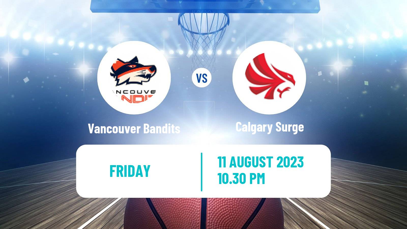 Basketball Canadian CEBL Vancouver Bandits - Calgary Surge