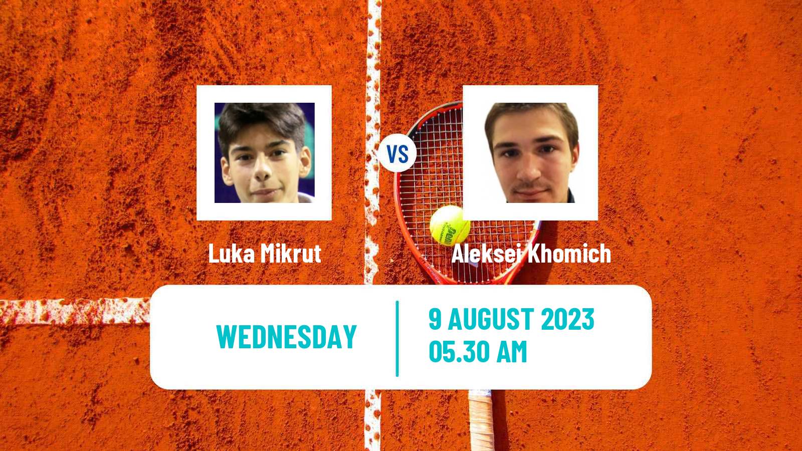 Tennis ITF M25 Osijek Men Luka Mikrut - Aleksei Khomich