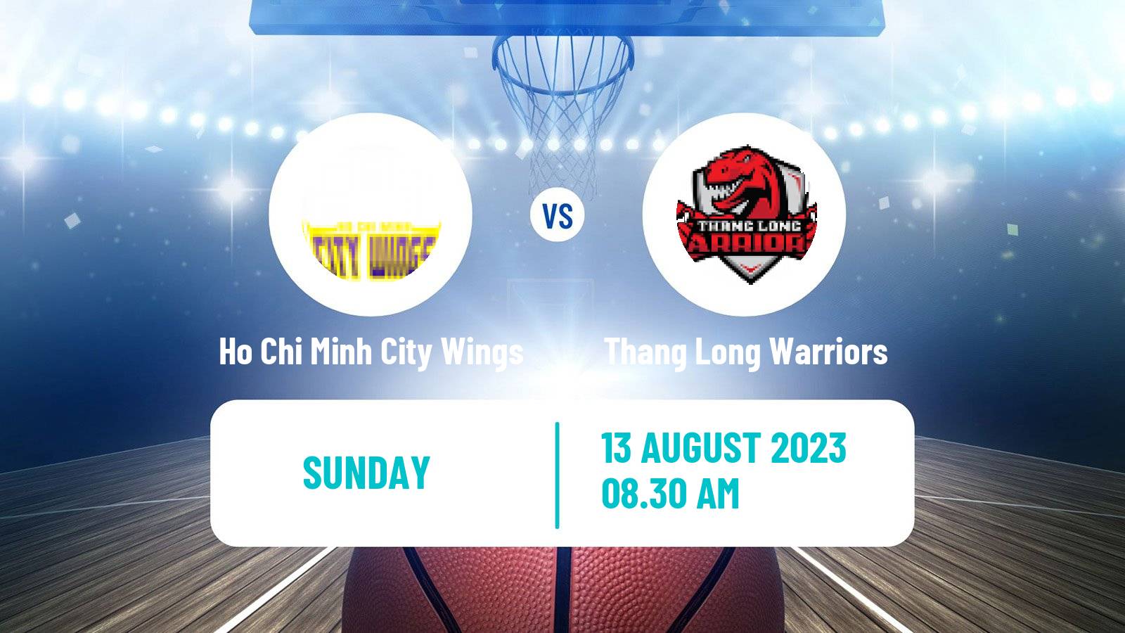 Basketball Vietnamese VBA Ho Chi Minh City Wings - Thang Long Warriors