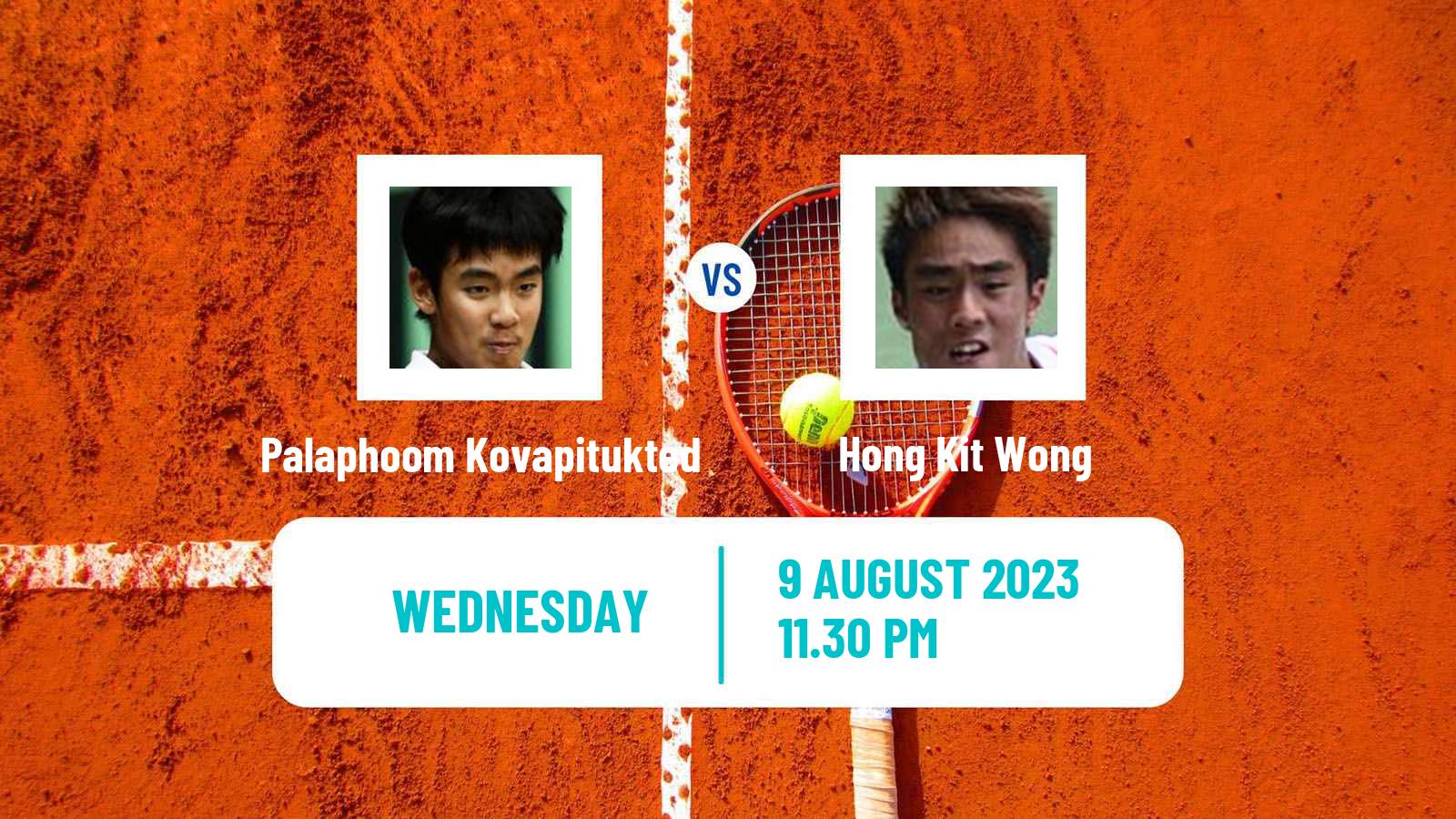Tennis ITF M25 Jakarta 6 Men Palaphoom Kovapitukted - Hong Kit Wong