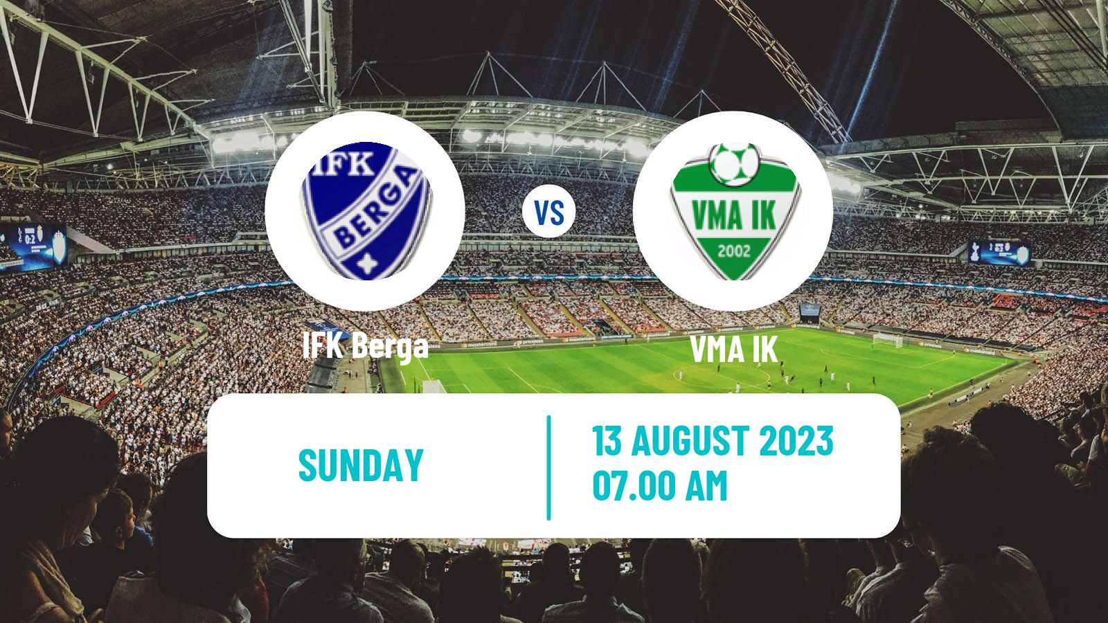 Soccer Swedish Division 2 - Södra Götaland Berga - VMA