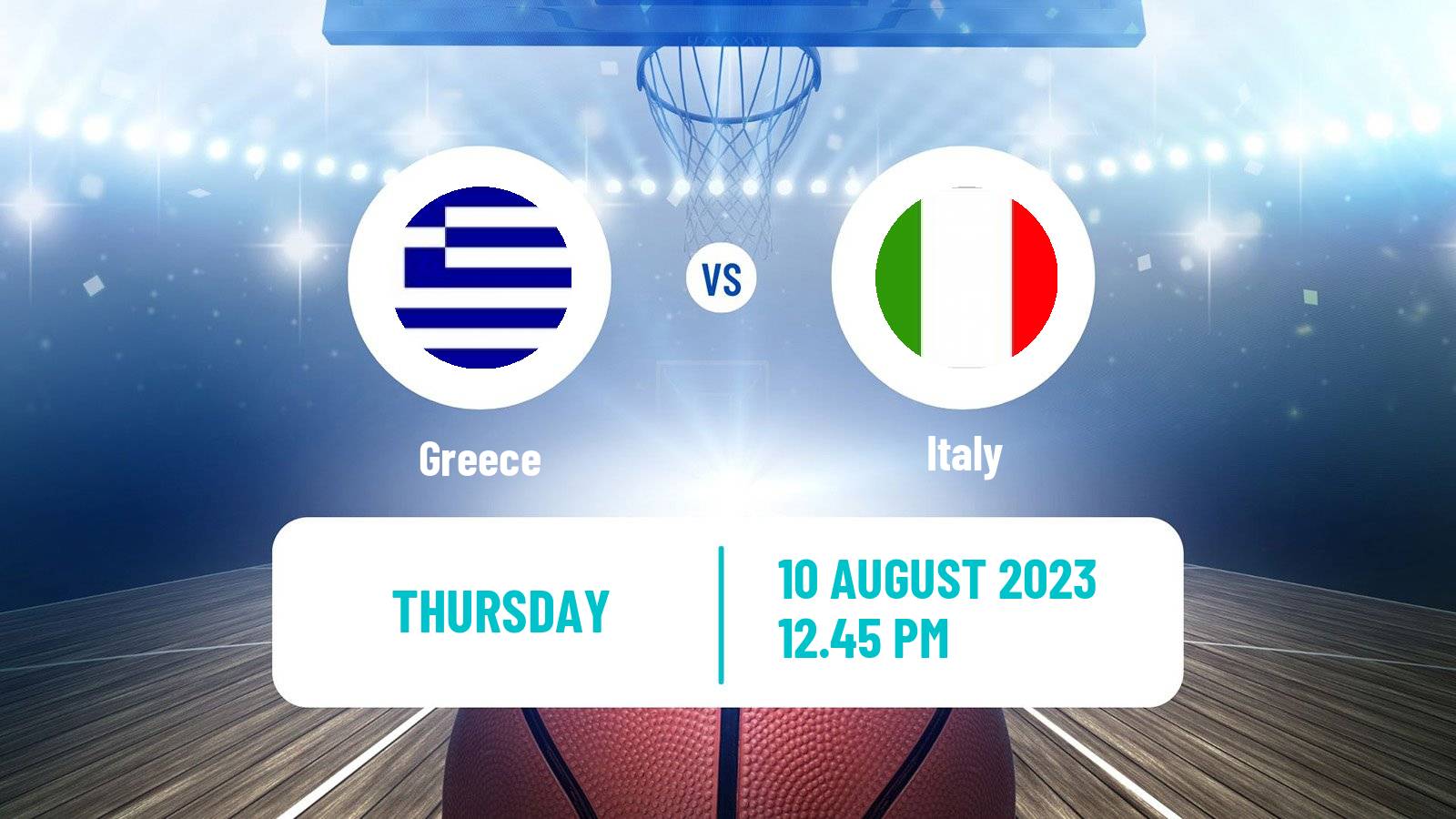 Basketball Friendly International Basketball Greece - Italy
