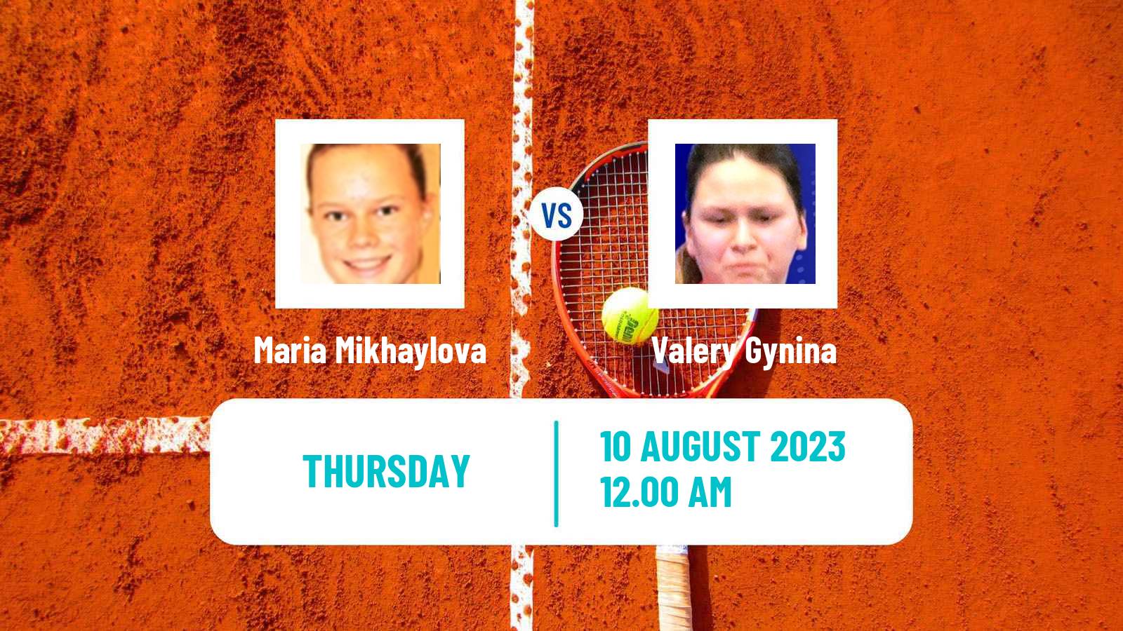 Tennis ITF W15 Ust Kamenogorsk Women Maria Mikhaylova - Valery Gynina
