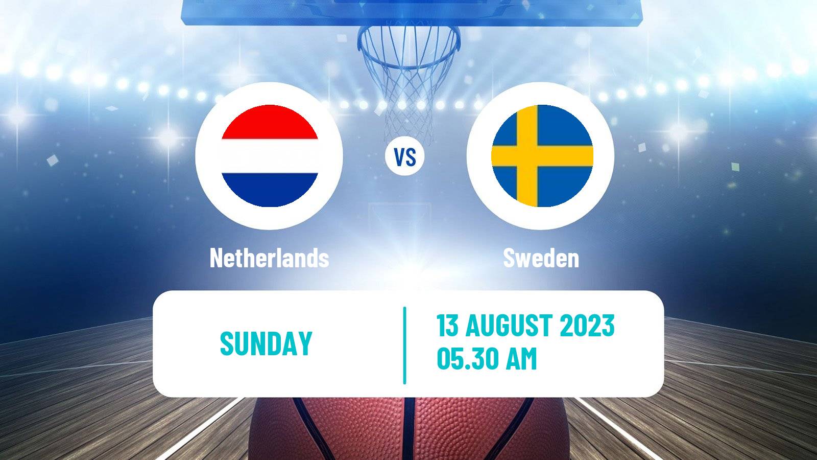 Basketball Olympic Games - Basketball Netherlands - Sweden