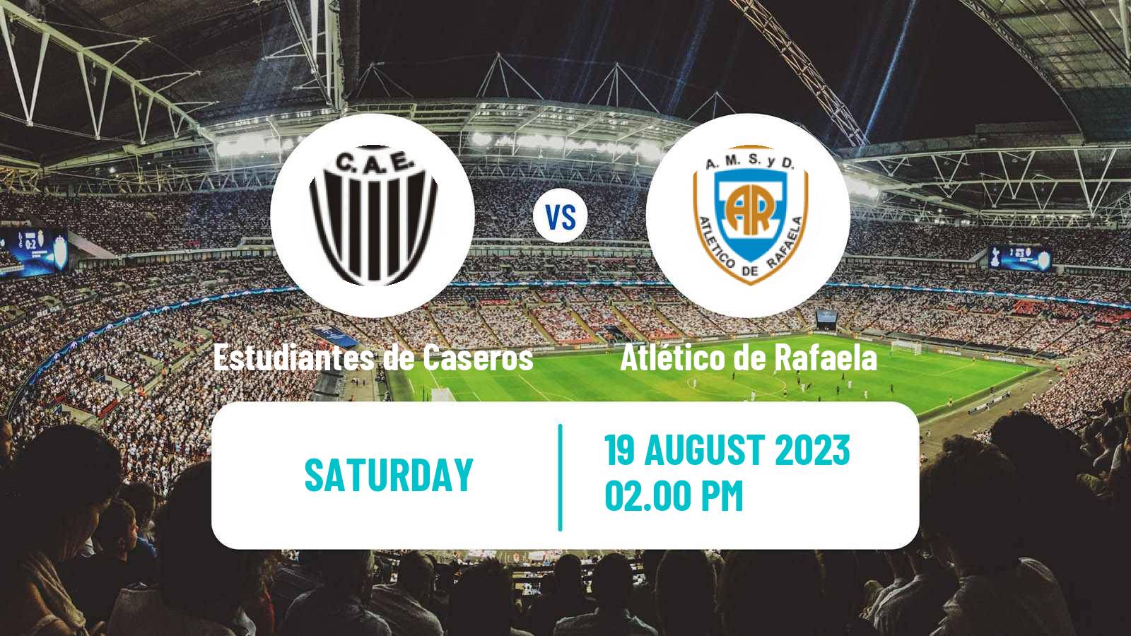 Soccer Argentinian Primera Nacional Estudiantes de Caseros - Atlético de Rafaela