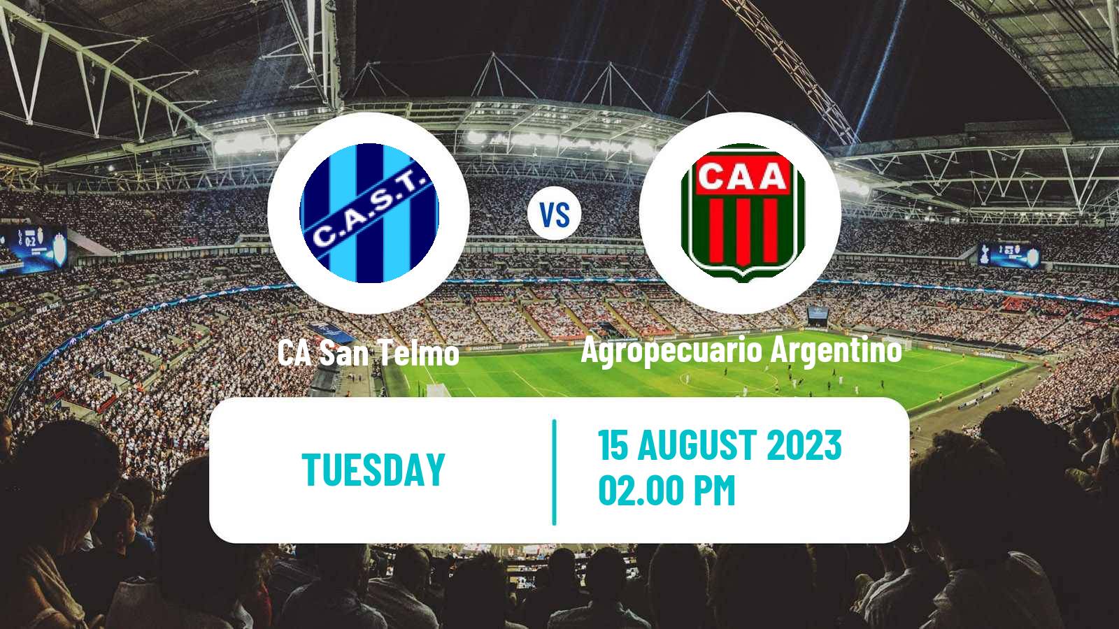 Soccer Argentinian Primera Nacional San Telmo - Agropecuario Argentino