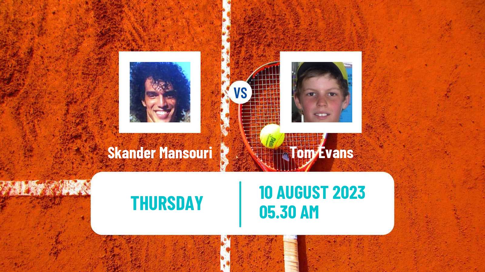 Tennis ITF M15 Monastir 32 Men Skander Mansouri - Tom Evans