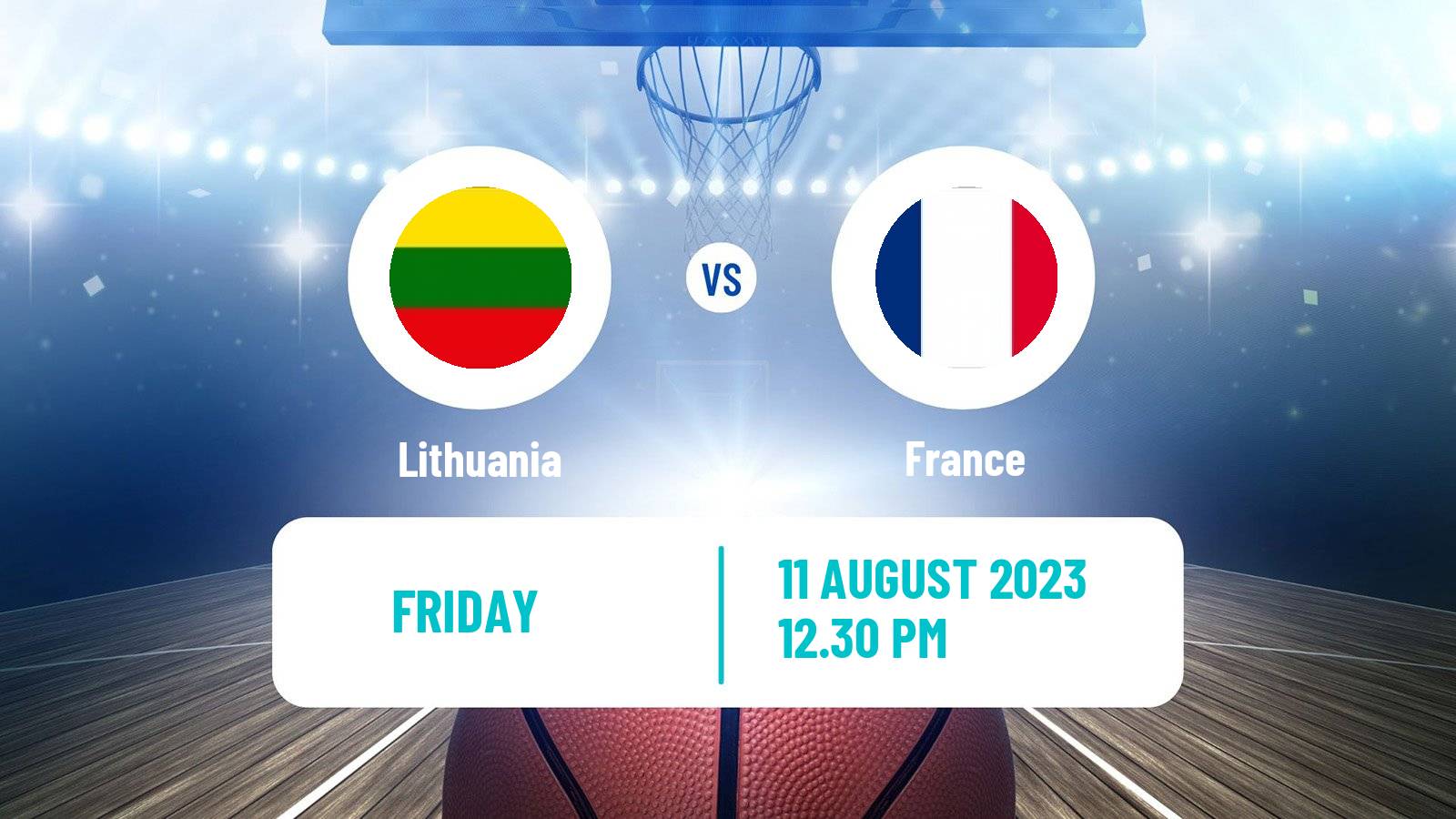 Basketball Friendly International Basketball Lithuania - France