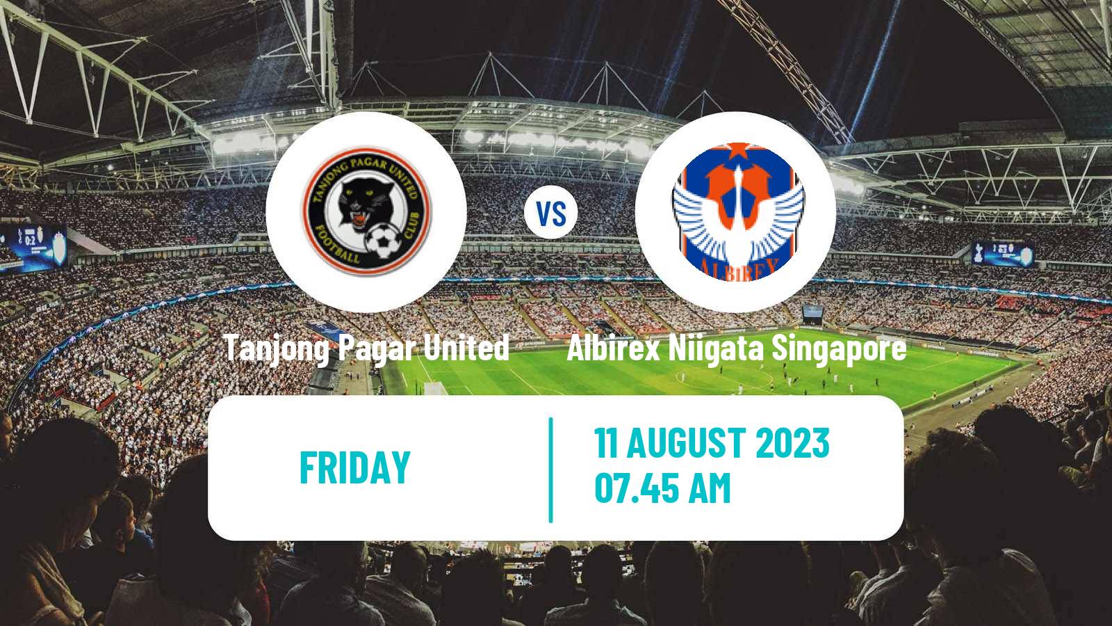 Soccer Singapore Premier League Tanjong Pagar United - Albirex Niigata Singapore
