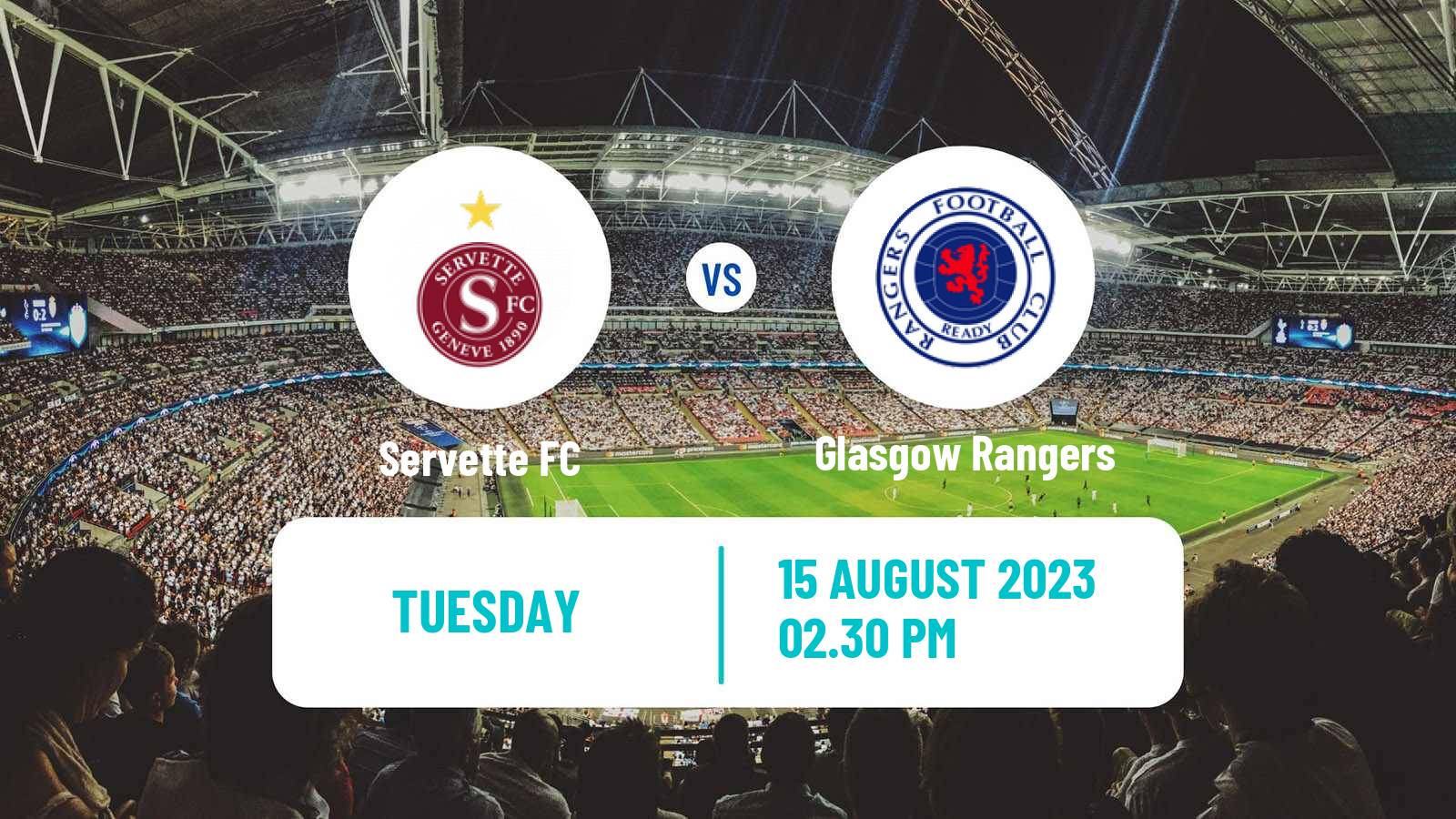 Soccer UEFA Champions League Servette - Glasgow Rangers