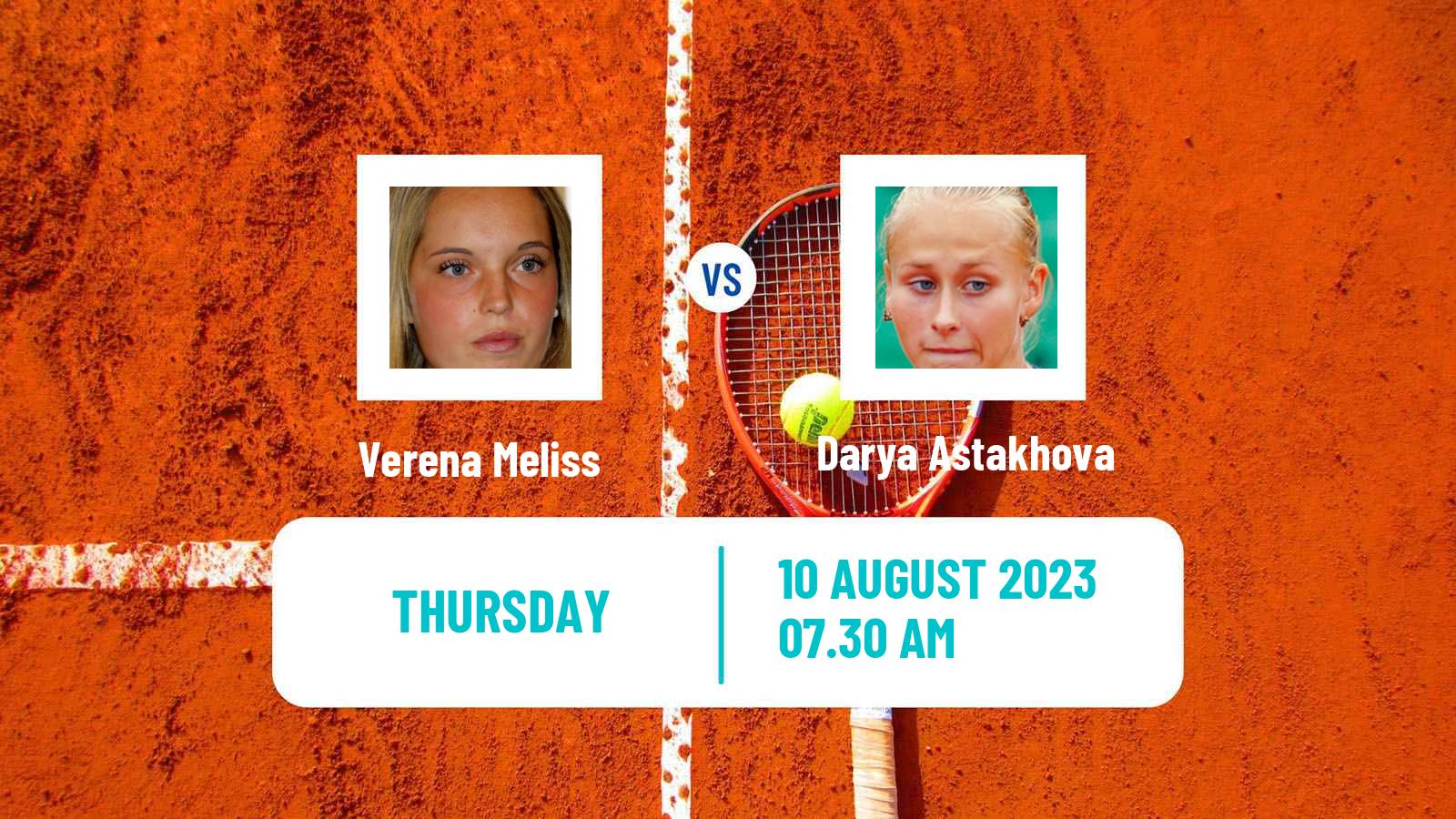 Tennis ITF W25 H Leipzig Women Verena Meliss - Darya Astakhova