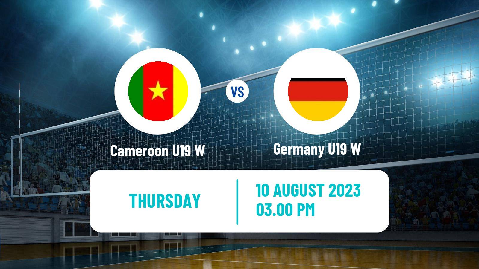 Volleyball World Championship U19 Volleyball Women Cameroon U19 W - Germany U19 W