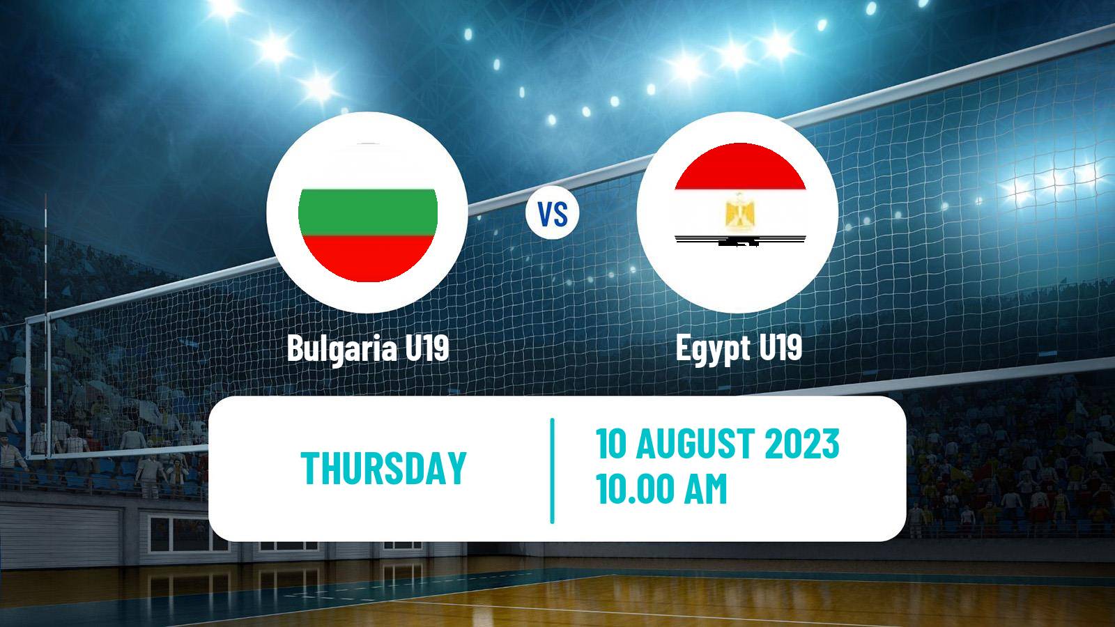 Volleyball World Championship U19 Volleyball Bulgaria U19 - Egypt U19