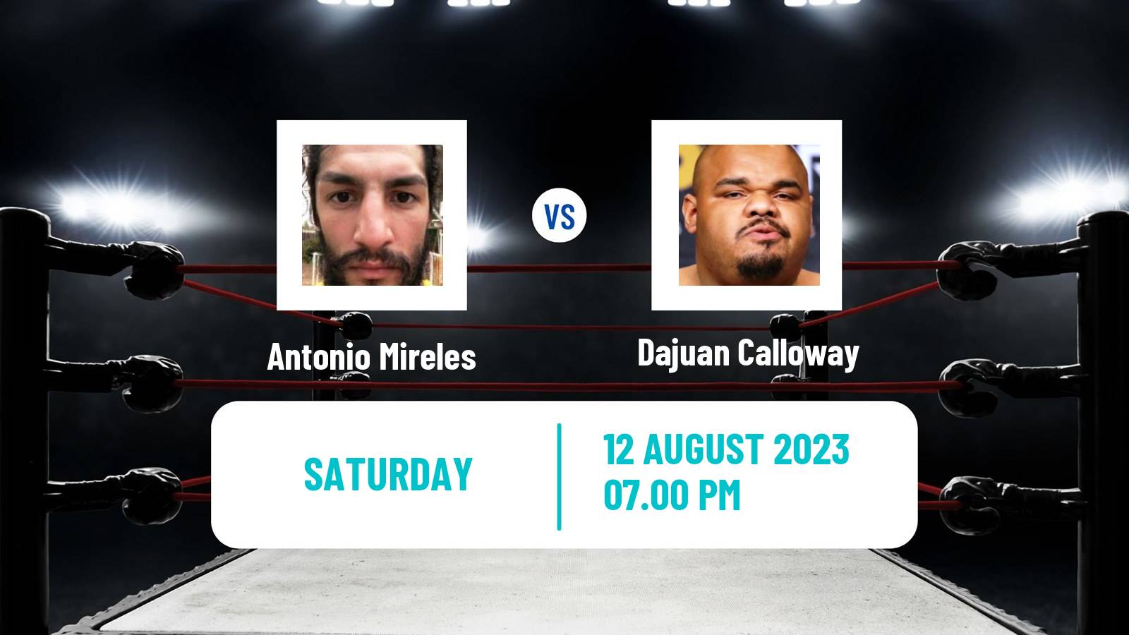 Boxing Heavyweight Others Matches Men Antonio Mireles - Dajuan Calloway