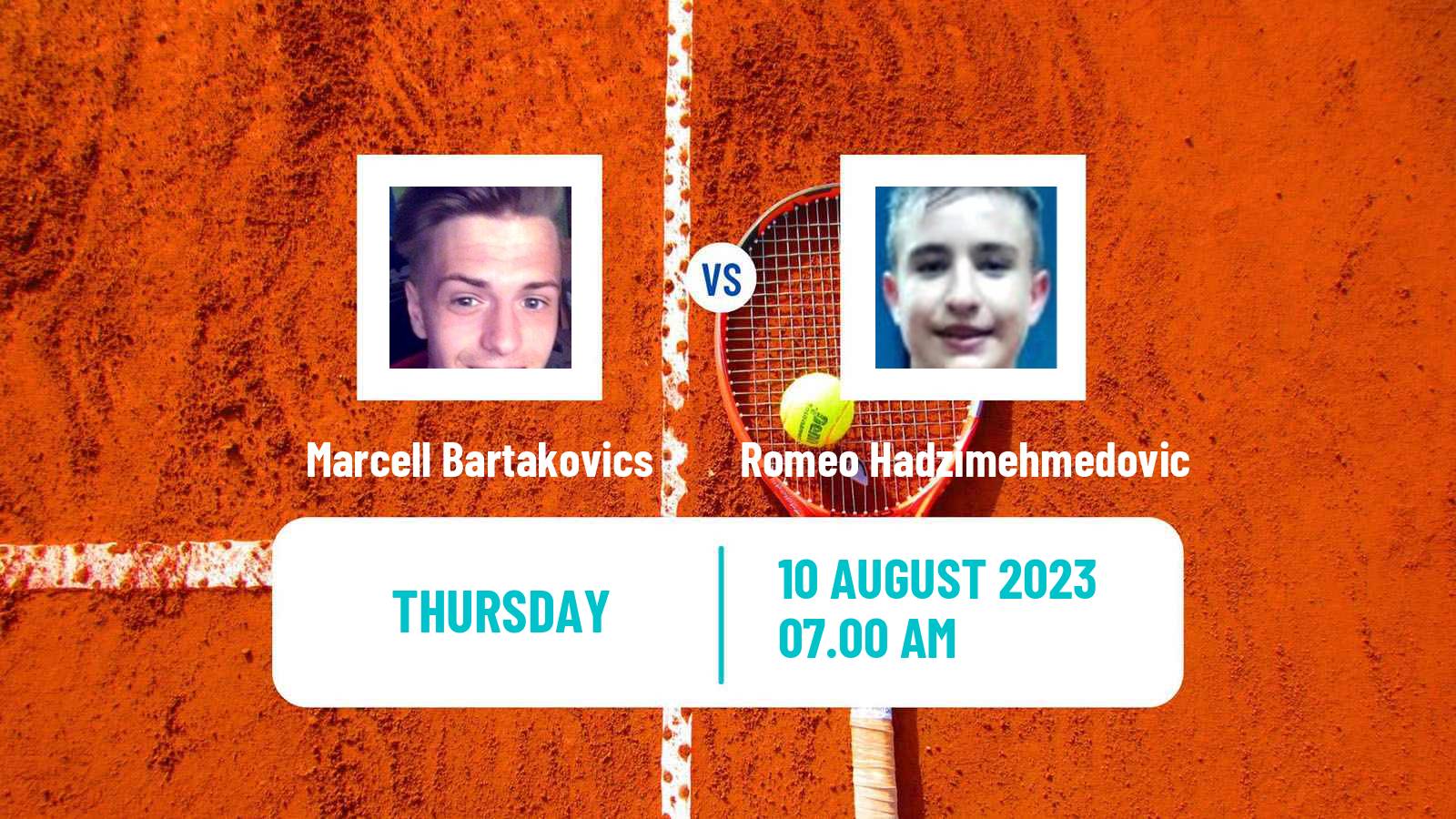 Tennis ITF M25 Osijek Men Marcell Bartakovics - Romeo Hadzimehmedovic