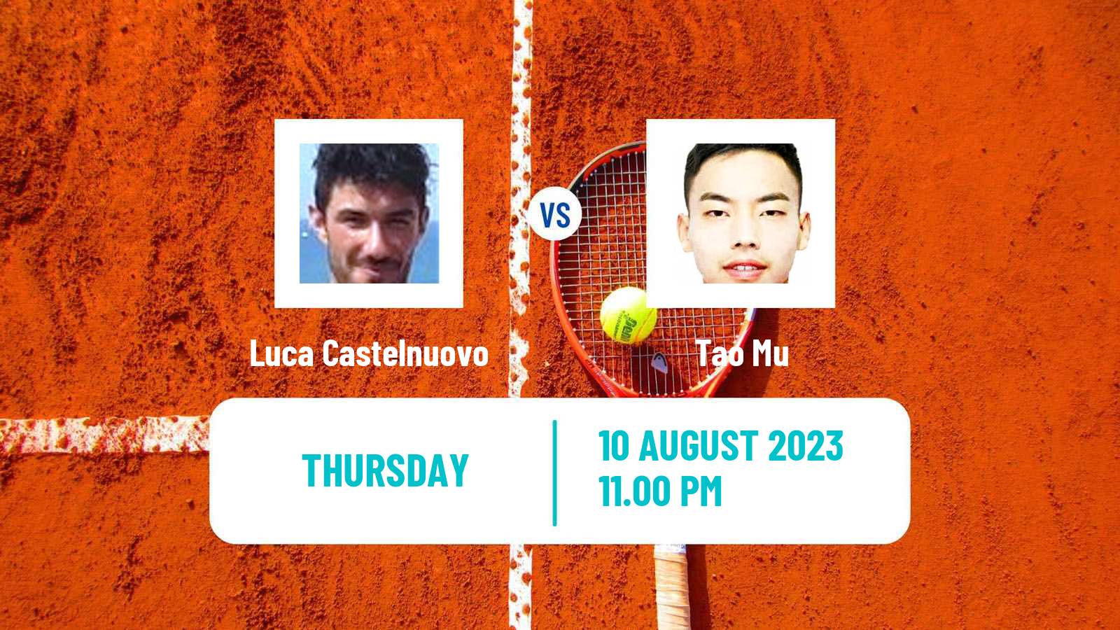 Tennis ITF M25 Baotou Men Luca Castelnuovo - Tao Mu