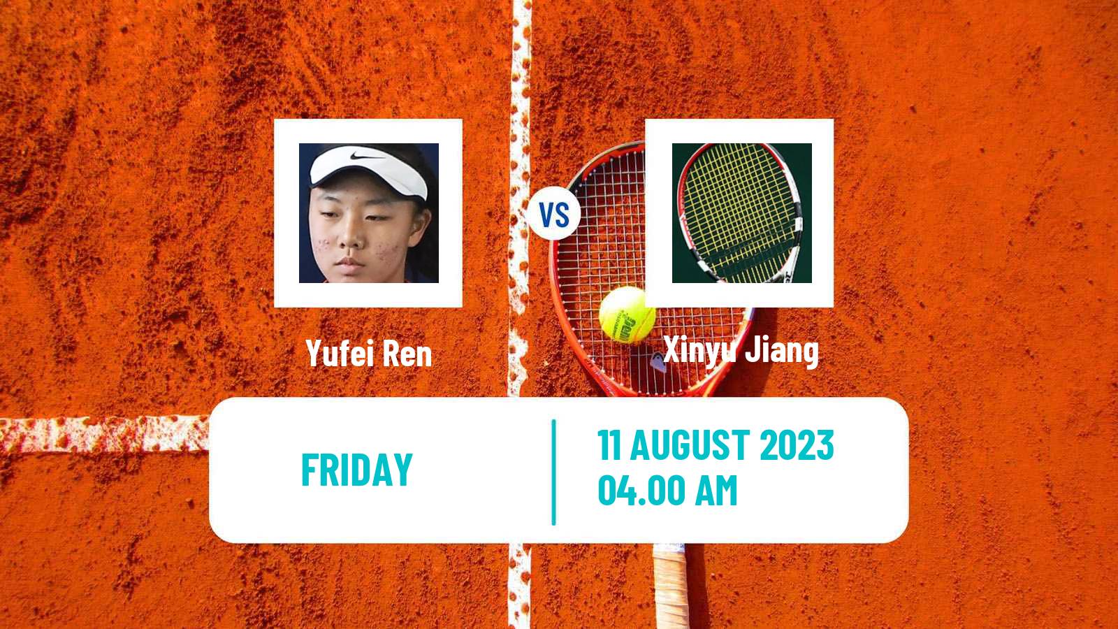 Tennis ITF W40 Anning Women Yufei Ren - Xinyu Jiang