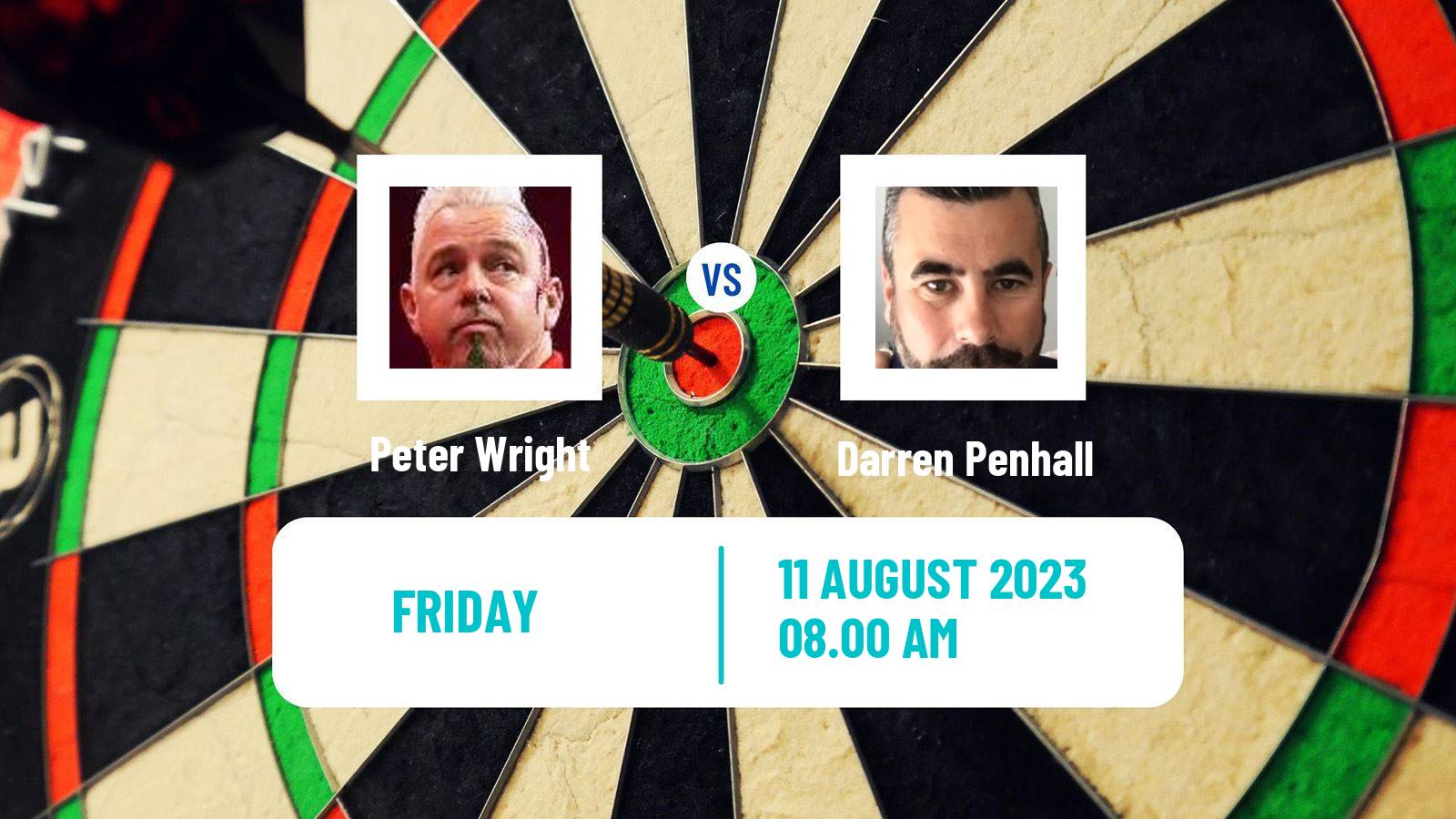Darts New South Wales Masters Peter Wright - Darren Penhall