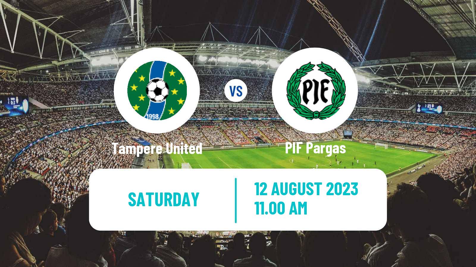 Soccer Finnish Kakkonen Group B Tampere United - PIF Pargas