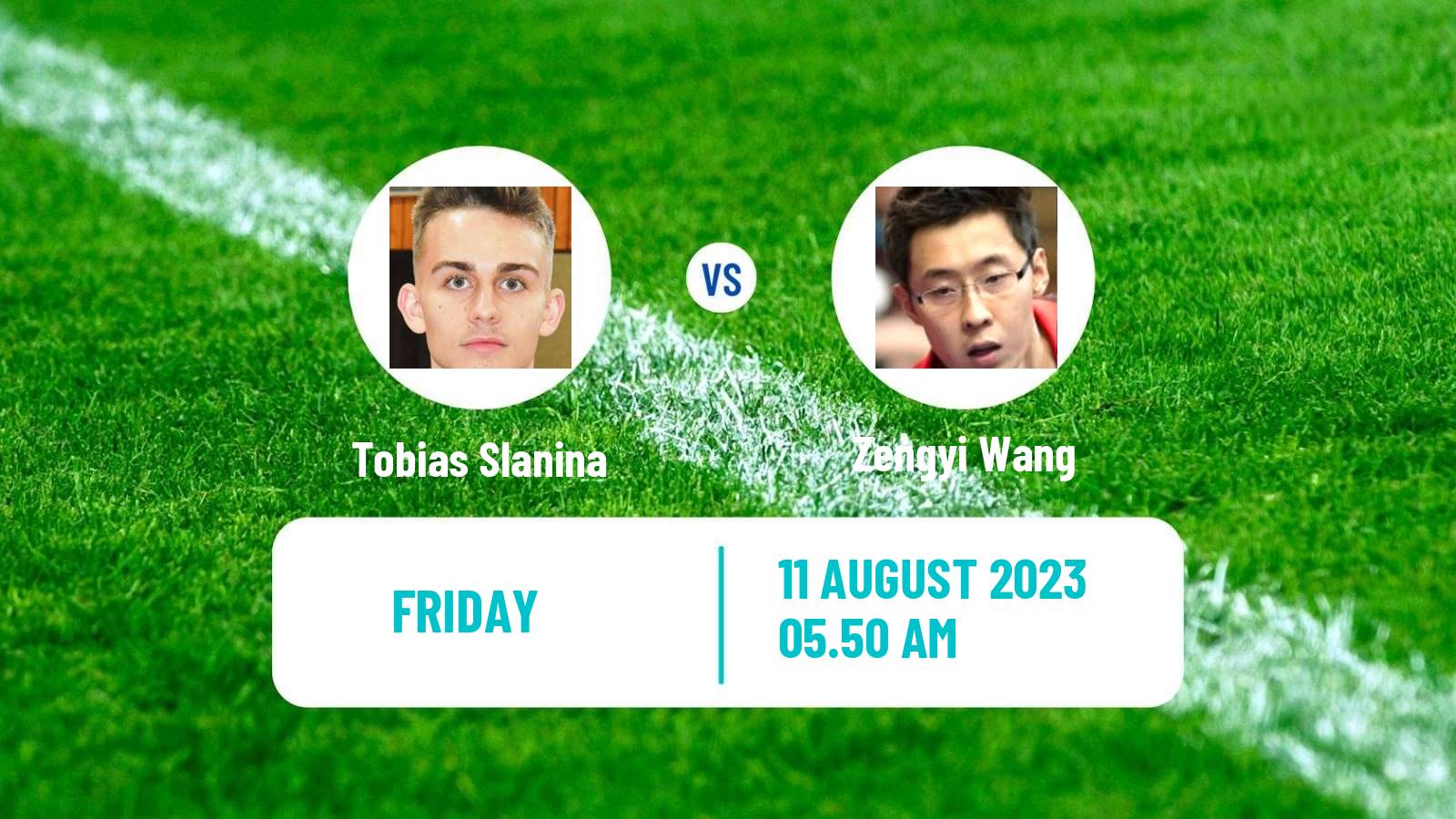 Table tennis Challenger Series Men Tobias Slanina - Zengyi Wang