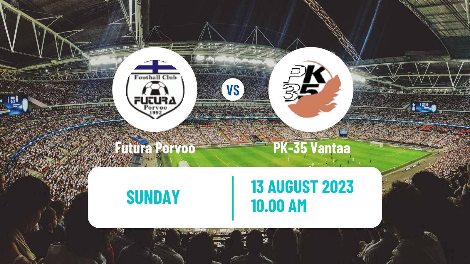 Soccer Finnish Kakkonen Group A Futura Porvoo - PK-35 Vantaa