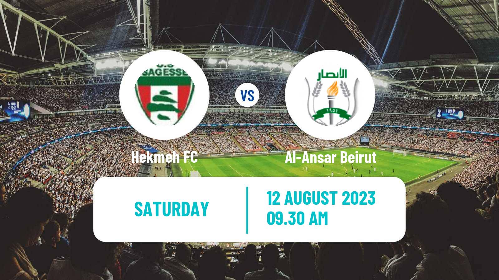 Soccer Lebanese Premier League Hekmeh - Al-Ansar Beirut