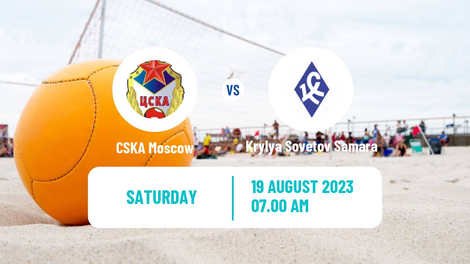 Beach soccer Superliga CSKA Moscow - Krylya Sovetov Samara