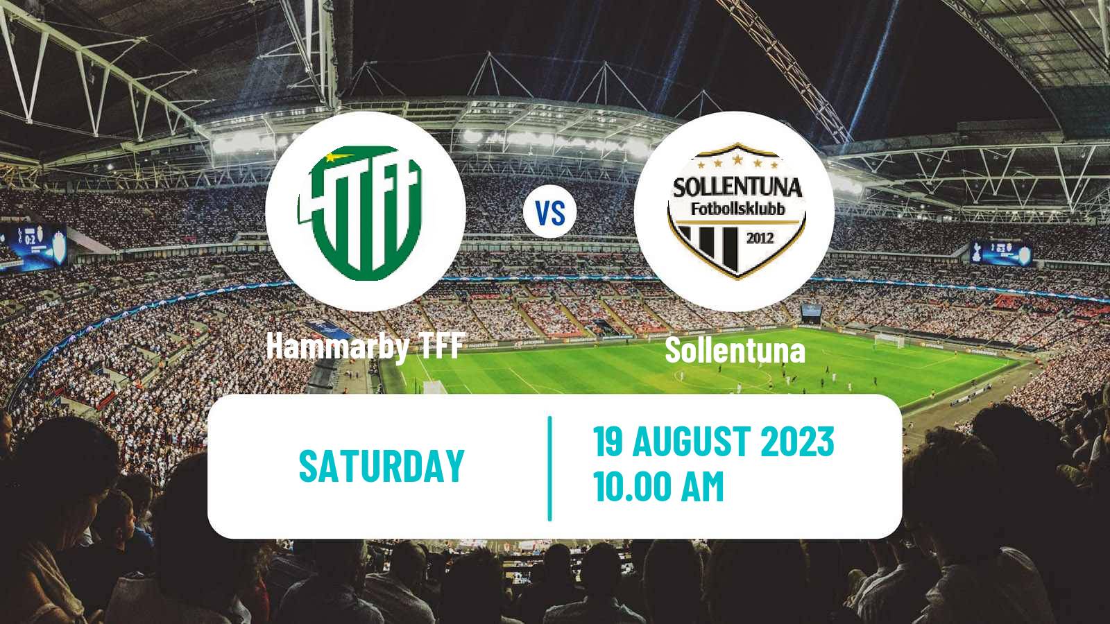 Soccer Swedish Division 1 Norra Hammarby TFF - Sollentuna