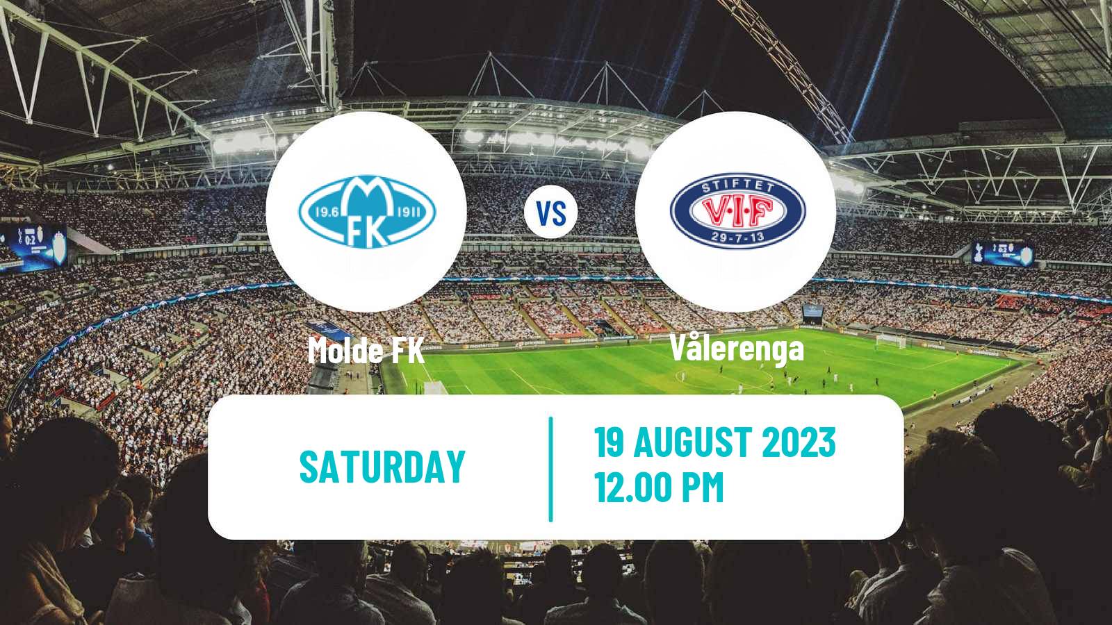 Soccer Norwegian Eliteserien Molde - Vålerenga