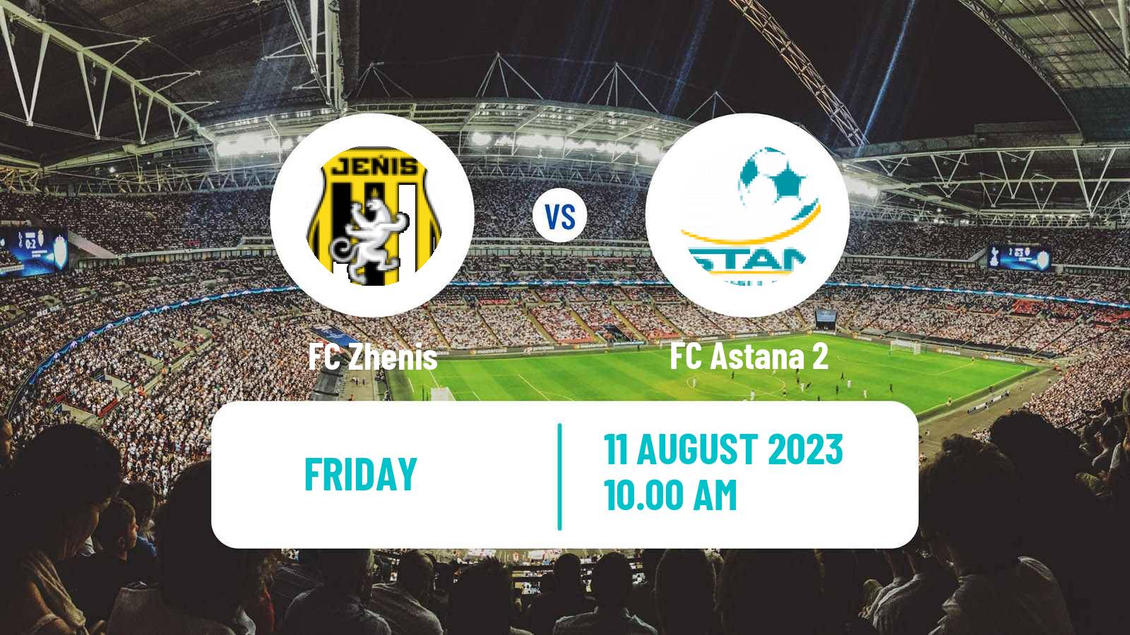 Soccer Kazakh First Division Zhenis - Astana 2