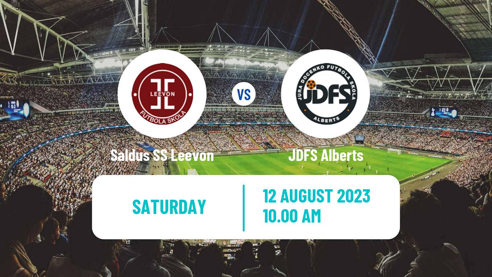Soccer Latvian 1 Liga Saldus SS Leevon - JDFS Alberts