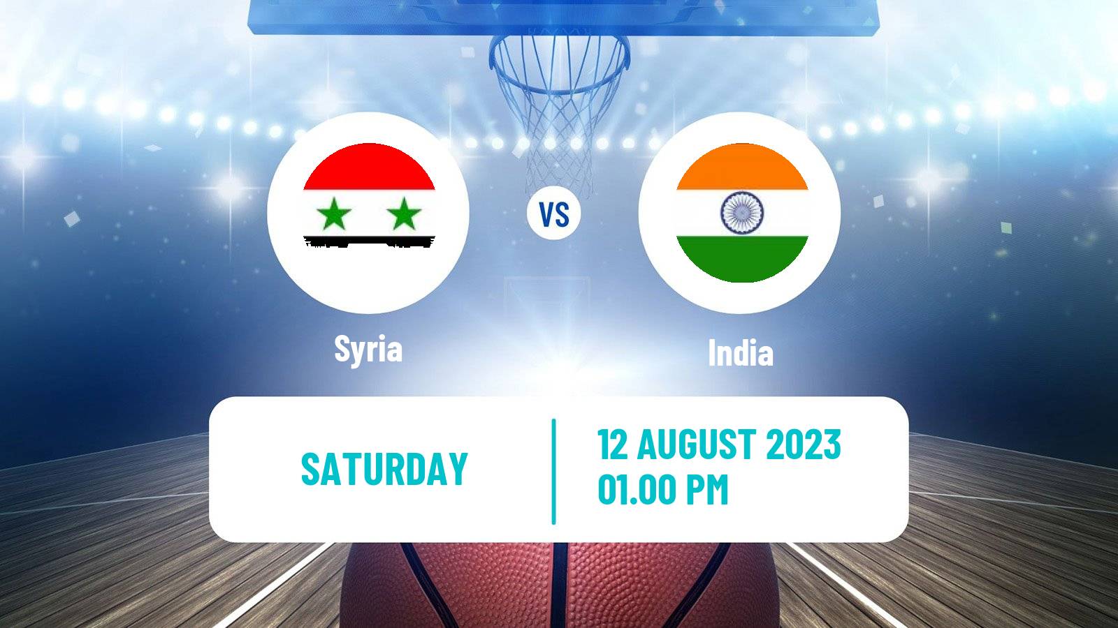 Basketball Olympic Games - Basketball Syria - India