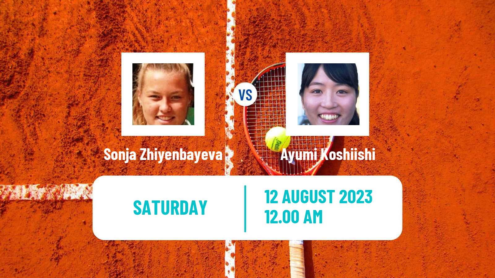 Tennis ITF W15 Ust Kamenogorsk Women Sonja Zhiyenbayeva - Ayumi Koshiishi