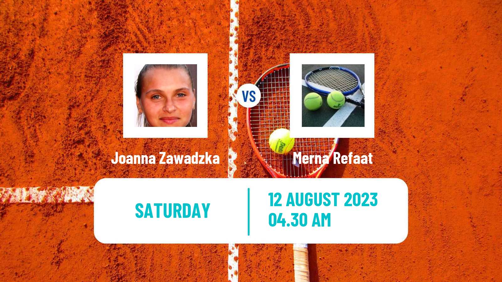 Tennis ITF W15 Monastir 27 Women Joanna Zawadzka - Merna Refaat
