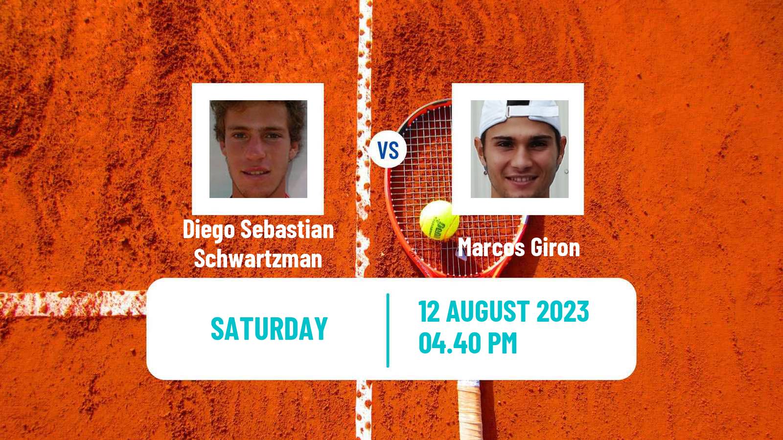 Tennis ATP Cincinnati Diego Sebastian Schwartzman - Marcos Giron